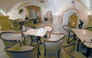 Kuren Polen: Cafe im Hotel Caspar in Bad Warmbrunn Cieplice Zdrój