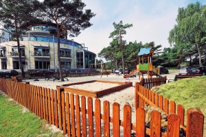 Kuren in Polen: Außenspeilplatz im HAVET Hotel Resort und Spa in Dzwirzyno Kolberger Deep