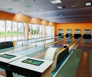 Kuren in Polen: Bowlingbahn vom Kurhotel Wolin - Misdroy Miedzyzdroje Ostsee Polen